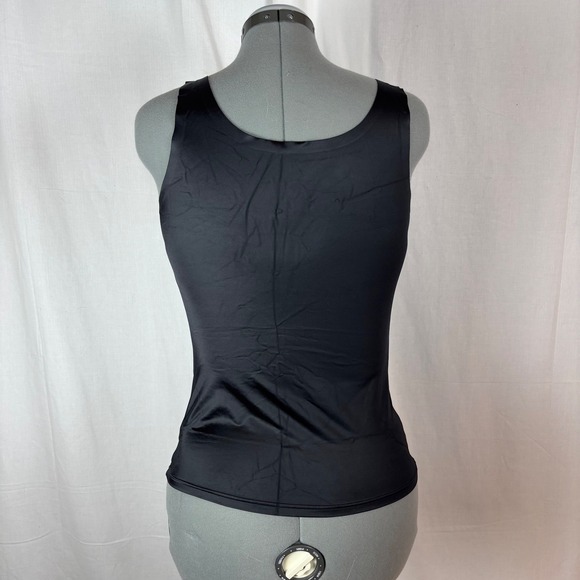FLEXEES‎ Black V-Neck Sleeveless Tank Top Shapewear Style Women's Size 2X - Picture 4 of 10